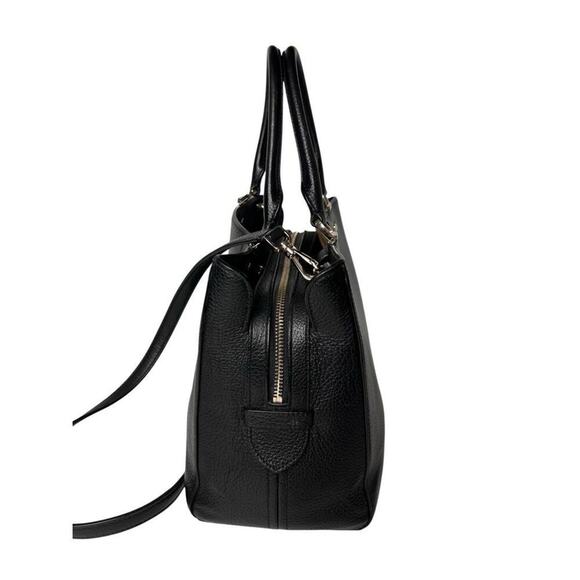 Kate Spade Leila Pebbled Leather Satchel Crossbody Handbag Black Very Nice $399 - Picture 4 of 13